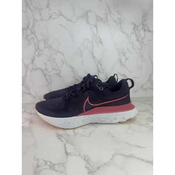 Nike Womens React Infinity Run FK 2 CT2423-501 Blue Running Shoes Sneakers 9 - Picture 2 of 5